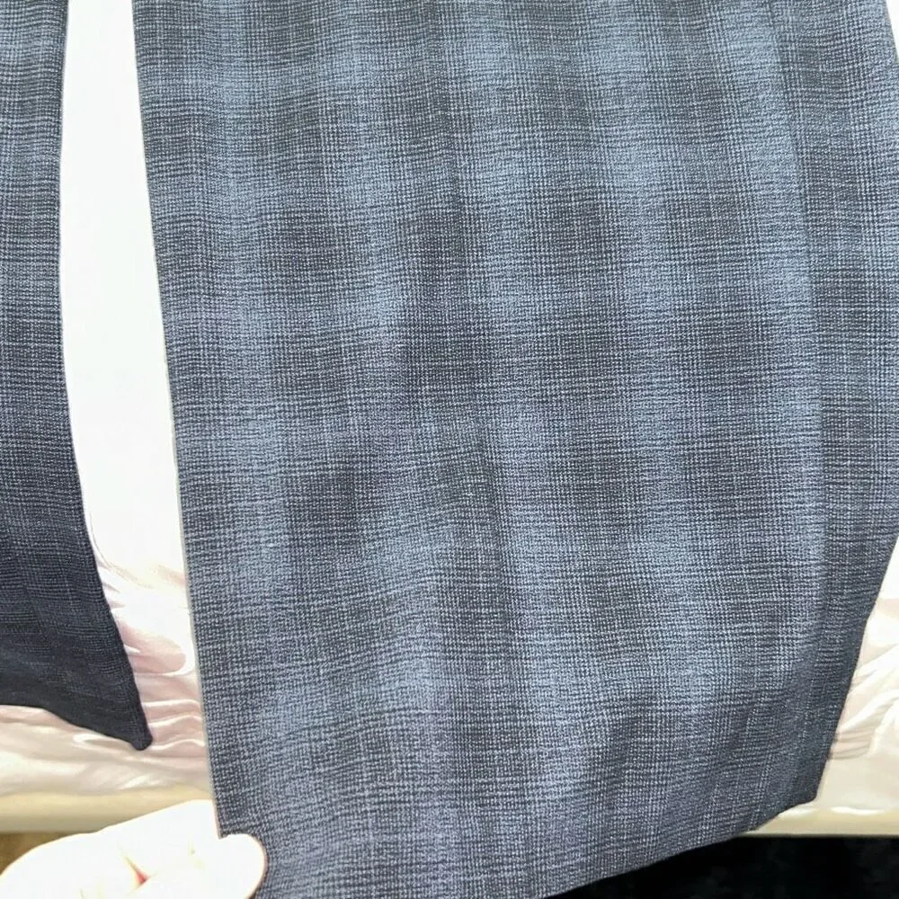 Murano Zac fit black blue plaid dress pants 40:32